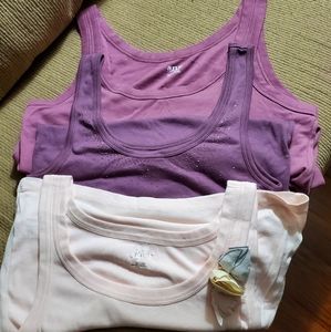 Set of 3 Beautiful Tank Tops / All are a Size Large